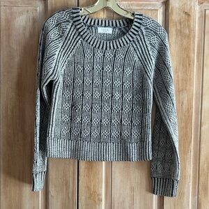 Sage Women's Monochrome Geometric Sweater